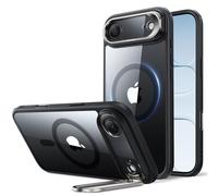 ESR Funda para iPhone 17 Air, Compatible MagSafe, Control de Cámara, Case con Soporte Oculto Integrado, Protectora Grado Militar, Resistente a Arañazos, Serie Classic, Negro Transparente