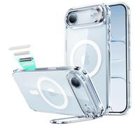 ESR Funda para iPhone 17 Air, Compatible MagSafe, Control de Cámara, Case con Soporte Oculto Integrado, Protectora Grado Militar, Resistente a Arañazos, Serie Classic, Transparente