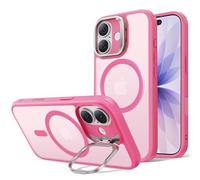ESR Funda para iPhone 17, Compatible MagSafe, Control de Cámara, Case con Soporte Oculto Integrado, Protectora Grado Militar, Resistente a Arañazos, Serie Classic, Rosa Esmerilado