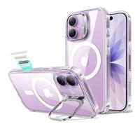 ESR Funda para iPhone 17, Compatible MagSafe, Control de Cámara, Case con Soporte Oculto Integrado, Protectora Grado Militar, Resistente a Arañazos, Serie Classic, Transparente