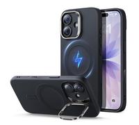 ESR Funda para iPhone 17, Control de Cámara, Case de Silicona con Soporte, Compatible con MagSafe, Soporte Cámara Integrado, Funda Magnética para iPhone 17, Serie Cloud, Negro