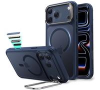 ESR Funda para iPhone 17 Pro, Compatible MagSafe, Control de Cámara, Case con Soporte Oculto Integrado, Protectora Grado Militar, Resistente a Arañazos, Serie Classic, Azul Esmerilado