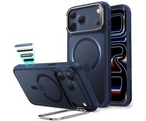 ESR Funda para iPhone 17 Pro, Compatible MagSafe, Control de Cámara, Case con Soporte Oculto Integrado, Protectora Grado Militar, Resistente a Arañazos, Serie Classic, Azul Esmerilado