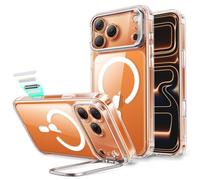 ESR Funda para iPhone 17 Pro, Compatible MagSafe, Control de Cámara, Funda con Soporte Oculto Integrado, Protectora Grado Militar, Resistente a Arañazos, Serie Classic, Transparente