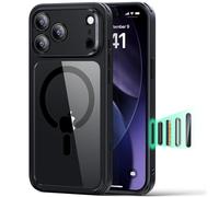 ESR Funda para iPhone 17 Pro, Control de Cámara, Compatible MagSafe, Protección Militar a Prueba de Golpes, Esquinas Air Guard, Case Híbrida Classic (HaloLock), Negro Transparente