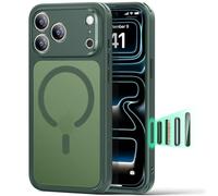 ESR Funda para iPhone 17 Pro, Control de Cámara, Compatible MagSafe, Protección Militar a Prueba de Golpes, Esquinas Air Guard, Case Híbrida Classic (HaloLock), Verde Esmerilado