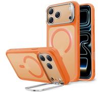 ESR Funda para iPhone 17 Pro MAX, Compatible MagSafe, Control de Cámara, Case con Soporte Oculto Integrado, Protectora Grado Militar, Resistente a Arañazos, Serie Classic, Naranja Esmerilado