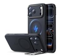 ESR Funda para iPhone 17 Pro MAX, Control de Cámara, Case de Silicona con Soporte, Compatible con MagSafe, Soporte Cámara Integrado, Funda Magnética para iPhone 17 Pro MAX, Serie Cloud, Negro