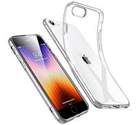 ESR Funda Silicona Transparente Compatible iPhone SE 2022,iPhone SE 2020, iPhone 8,Funda Transparente de TPU Blando y Fino, Resistente Amarilleo,Funda para iPhone SE 3/2, Transparente