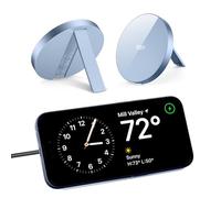 ESR HaloLock Cargador Inalámbrico Kickstand, Cargador Compatible con MagSafe, Cargador Compatible Serie iPhone 16/15/14/13/12, Airpods 4, Incluye Cable Extraíble 1,5 m, Adaptador no Incluido, Azul