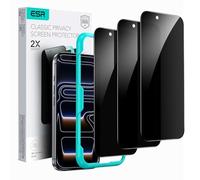 ESR Pack 3 Protector Pantalla con Privacidad para iPhone 17 Pro Max, Marco
