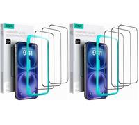 ESR Pack 3 Protector Pantalla para iPhone 16/iPhone 15, Marco de Alineación (Paquete de 2)