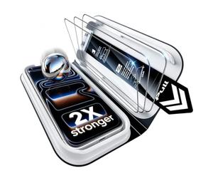 ESR Pack 3 Protector Pantalla para iPhone 17 Pro Max, Classic | Instalación Fácil, Protección Antigolpes 2X, Cristal Templado 9H, Cobertura Total, Bandeja UltraFit, Sin Burbujas