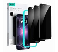 ESR Pack 3 Protectores de Pantalla de Privacidad para iPhone 17e/iPhone 16e/14/13/13 Pro, Cristal Templado Antiespía, Bordes Microcurvados, Marco Instalación Fácil, Compatible Funda