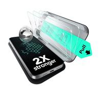 ESR Pack 3 Protectores de Pantalla para iPhone 14 Pro Max, Protección Militar, Dureza 9H, Cristal Templado Cobertura Total con Bandeja UltraFit