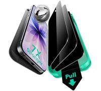 ESR Pack 3 Protectores Pantalla con Privacidad para iPhone 17/16 Pro, Grado Militar, No Astilla, Armorite Cristal Templado Antiespía, Dureza 9H y Protección Privacidad, Bandeja UltraFit