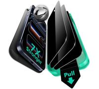ESR Pack 3 Protectores Pantalla con Privacidad para iPhone 17 Pro, Grado Militar, No Astilla, Armorite Cristal Templado Antiespía, Dureza 9H y Protección Privacidad, Bandeja UltraFit