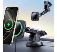 ESR para 15W Cargador Inalambrico Coche MagSafe, Inalámbrico Magnético para Salpicadero, Soporte Movil Coche para iPhone Air/17/16/15/14/13/12, Google Pixel 10, Galaxy S25, Carga rápida