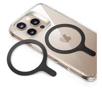 ESR para Anillo MagSafe, 2 Anillos Metálicos Magnéticos para Funda de teléfono, Universal Kit de Conversión para iPhone Air/17/16/16e/15/14/13/12/11, Google Pixel 10, Galaxy S24/S23 y Otros, Negro