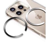 ESR para Anillo MagSafe, 2 Anillos Metálicos Magnéticos para Funda de teléfono, Universal Kit de Conversión para iPhone 17/16/15/14/13/12/11, Google Pixel 10, Galaxy S24/S23 y Otros, Negro y Plate