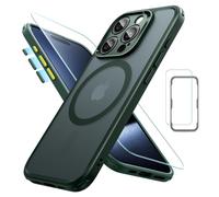 ESR para iPhone 15 Pro Case Set Translucente Matte Case con protector de pantalla Compatible con Magsafe Protection Military Protection Serie Fro
