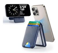 ESR para MagSafe Cartera, Bloqueo RFID, Soporte Ajustable, 5 Tarjetas, Tarjetero para iPhone Series 17/16/15/14/13/12 y Google Pixel 10/10 Pro/10 Pro XL, NO para iPhone 13/12 Mini, Azul Oscuro