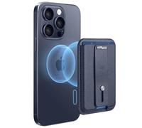 ESR para MagSafe Cartera, Soporte 3 Tarjetas, Cuero Vegano, Bucle Agarre Seguro, Wallet para iPhone Series 17/16/15/14/13/12 y Google Pixel 10/10 Pro/10 Pro XL, NO para 13/12 Mini, Azul Oscuro