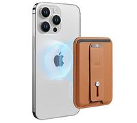 ESR para MagSafe Cartera, Soporte 3 Tarjetas, Cuero Vegano, Bucle Agarre Seguro, Wallet para iPhone Series 17/16/15/14/13/12 y Google Pixel 10/10 Pro/10 Pro XL, NO para 13/12 Mini, Marrón