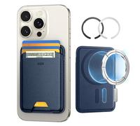 ESR para MagSafe Cartera, Tarjetero para 5 Tarjetas con Bloqueo RFID, Wallet iPhone con Fuerza Magnética de 3200g, para serie iPhone 17/16/15/14/13/12 y Dispositivos Samsung Seleccionados, Azul Oscuro