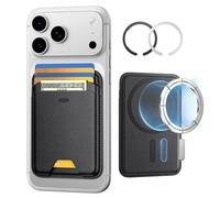 ESR para MagSafe Cartera, Tarjetero para 5 Tarjetas con Bloqueo RFID, Wallet iPhone con Fuerza Magnética de 3200g, para Serie iPhone 17/16/15/14/13/12 y Dispositivos Samsung Seleccionados, Negro