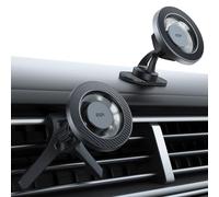 ESR para MagSafe Soporte Magnético para Coche, Soporte Magnético para Rejilla de Aire/Salpicadero para iPhone 17/16/15/14/13, Google Pixel 10, S25 Series, Carga No Compatible, Negro Fibra de Carbono