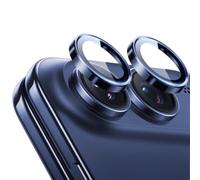 ESR Protector de Cámara para iPhone Duo, Pack 1, Azul Claro | Protectores Individuales para Lentes, Cristal Templado 9H, Nitidez Original de la Cámara Compatible con funda,Bordes Elevados