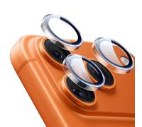 ESR Protector de lente de cámara para iPhone 17 Pro Max/17 Pro/16 Pro Max/16 Pro/15 Pro Max, protectores individuales HD resistentes, vidrio templado ultrafino, 1 Pack, Transparente