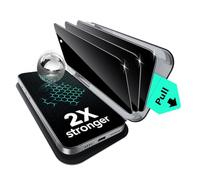 ESR Protector de Pantalla con Privacidad para iPhone 16 Plus/15 Plus, 3 Unidades, Protección Militar, Dureza 9H, Cristal Templado Antiespía con Bandeja UltraFit