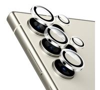 ESR Protector Lente Cámara Samsung Galaxy S24 Ultra,Protectores Individuales Lentes,Cristal Templado Ultrafino Resistente Arañazos,Borde Aluminio,Galaxy S24 Ultra Compatible Fundas,1 Set,Transparente