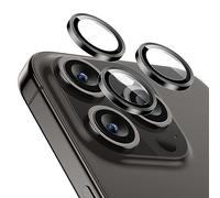 ESR Protectores Lentes de Cámara para iPhone 17 Pro Max/17 Pro/16 Pro Max/16 Pro/15 Pro Max/15 Pro, Protectores Individuales para lente, HD, Resistentes Arañazos, Ultrafinos, Pack de 1, Negro