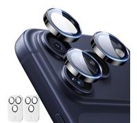 ESR Protectores Lentes de Cámara para iPhone 17 Pro Max/2025 Pro/16 Pro Max/16 Pro/15 Pro Max/15 Pro, Protectores Individuales para lente, HD, Resistentes Arañazos, Ultrafinos, 2 Pack, Negro