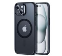 ESR Set Funda para iPhone 15 (5 en 1), Funda Mate Translúcida con Protector de Pantalla y Protectores para Lentes, Compatible con MagSafe, Protección Grado Militar, Serie Classic, Negro Esmerilado
