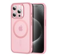 ESR Set Funda para iPhone 15 Pro (5 en 1), Funda Mate Translúcida con Protector de Pantalla y Protectores para Lentes, Compatible con MagSafe, Protección Grado Militar, Serie Classic, Rosa Esmerilado