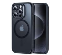 ESR Set Funda para iPhone 15 Pro MAX (5 en 1), Funda Mate Translúcida con Protector de Pantalla y Protectores Lentes, Compatible con MagSafe, Protección Grado Militar, Serie Classic, Negro Esmerilado