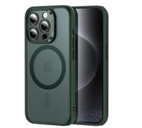 ESR Set Funda para iPhone 15 Pro MAX (5 en 1), Funda Mate Translúcida con Protector de Pantalla y Protectores Lentes, Compatible con MagSafe, Protección Grado Militar, Verde Oscuro Esmerilado