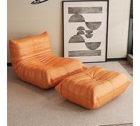 ESRADA Sofá perezoso para balcón, sala de estar, dormitorio, ocio, sofá individual, asiento de lectura para el hogar, sala de estar b