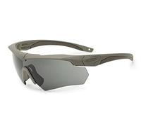 ESS Gafas de sol Crossbow ONE antivaho Eyeshield Terrain Tan con lentes de color gris ahumado