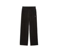 ESS - Pantalón de Pierna Recta de Terciopelo Elevado Puma Negro