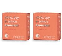 Essabó - Jabón Esencial - 100% Natural - Aromatizado con Aceites Esenciales - Base de Aceite de Coco y Aceite de Oliva - Apto para Todo Tipo de Pieles - Sin Alérgenos - 120 g (Paquete de 2)
