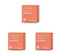 Essabó - Jabón Esencial - 100% Natural - Aromatizado con Aceites Esenciales - Base de Aceite de Coco y Aceite de Oliva - Apto para Todo Tipo de Pieles - Sin Alérgenos - 120 g (Paquete de 3)