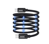 ESSAGER Cable de Carga USB C a USB C 100W, Cable en Espiral Magnético 1M, Compatible con Protocolos de Carga Rápida PD, Admite Transferencia de Datos en USB2.0 480Mb/s, para iPhone 15 Serie, etc.