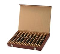 essart Sarvika - Estuche de piel sintética para hombre y mujer, estuche organizador para bolígrafos, 10 instrumentos de escritura, color marrón, PNC-10-DF-Marrón, PNC-10-DF-Brown, Accesorios de viaje
