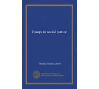 Essays in social justice