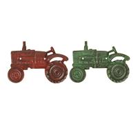 Esschert Design Abrebotellas Vintage Traktor Trecker Verde Rojo Hierro